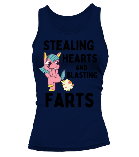 Stealing Hearts And Blasting Farts Kids Unicorn Tank top Woman