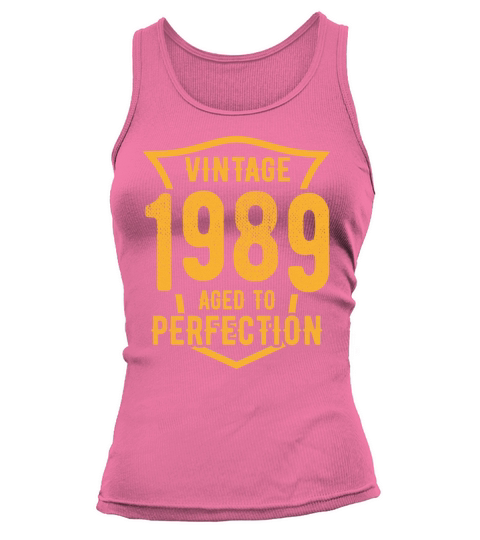 Vintage 1989 Aged To Perfection 34th Birthday Tank top Woman