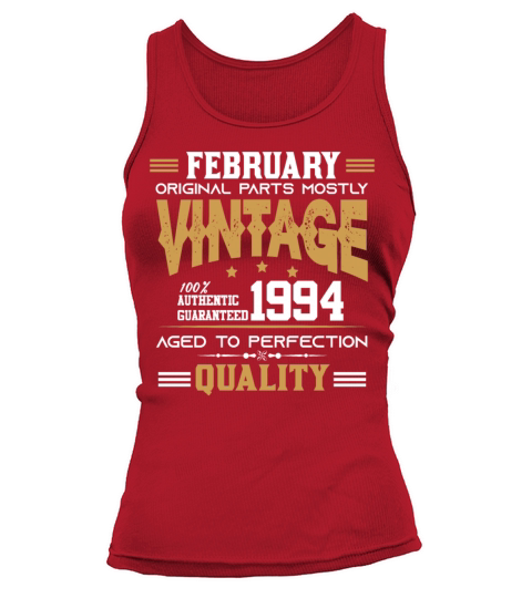 Vintage Aged To Perfection February 1994 Tank top Woman