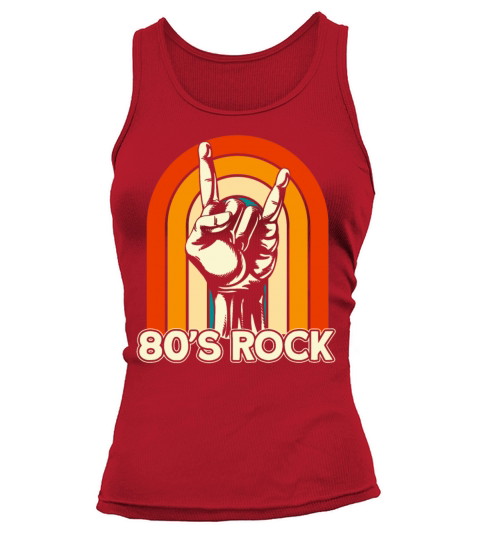 Vintage Retro 80s Rock French Fries Fork Tank top Woman