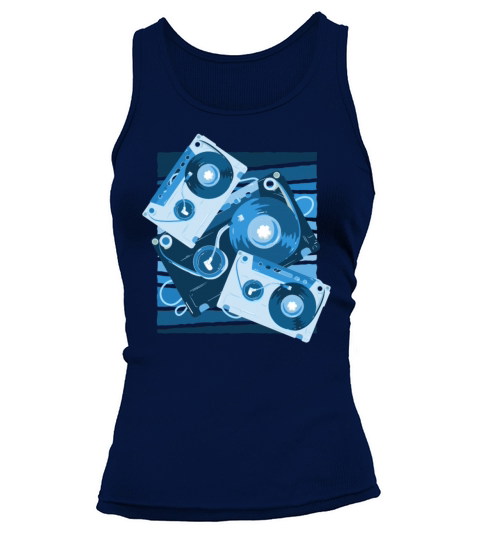 Vinyl Music Player 80s DJ Turntable 90s Party Vin Tank top Woman