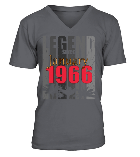 1966 January vintage birthday V-Neck T-shirt