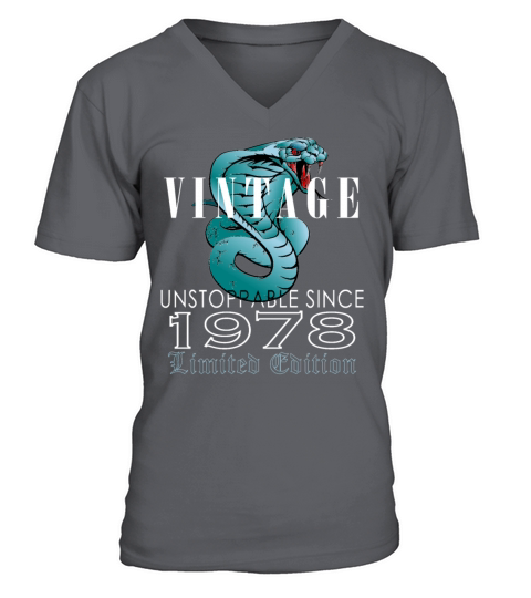 1978 Vintage Cobra 45 Years Limited Edition V-Neck T-shirt