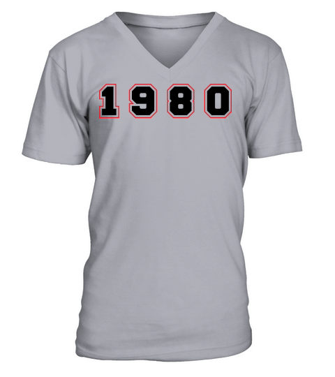 1980 Year Number V-Neck T-shirt