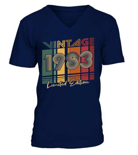 40th birthday vintage 1983 limited edition V-Neck T-shirt