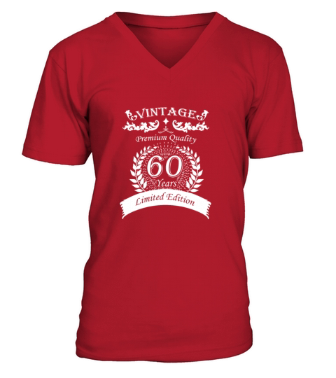 60th birthday vintage V-Neck T-shirt