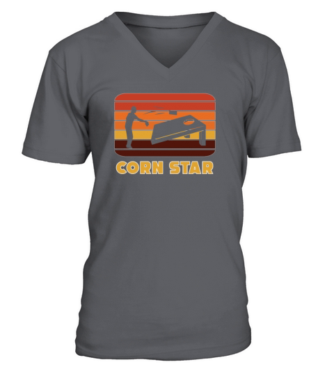 Corn Star Cornhole V-Neck T-shirt