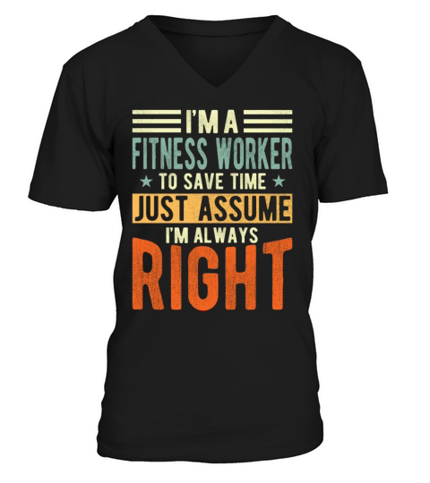 Fitness Worker V-Neck T-shirt