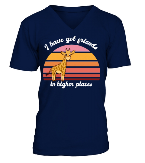 funny giraffe quote V-Neck T-shirt