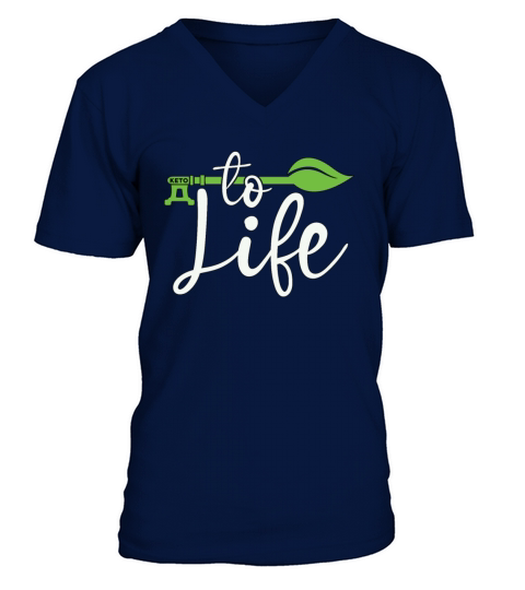 Ketogenic Diet Key To Life Healthy Food Keto Lover V-Neck T-shirt