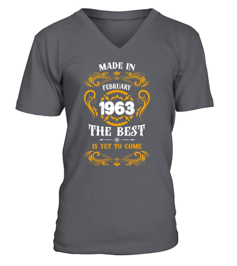 Made In February 1963 The Best V-Neck T-shirt
