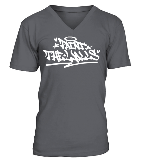 Paint The Walls Graffiti Handstyle Quote Hip Hop C V-Neck T-shirt