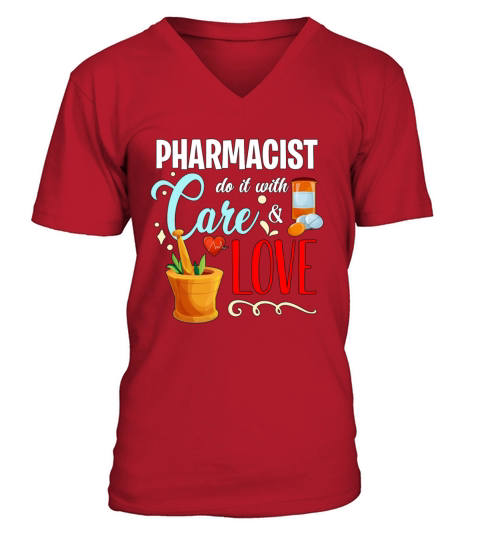 Pharmacy Technician Pharmacist Do It With Medicine V-Neck T-shirt