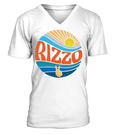 Rizzo Shirt Vintage Sunset Rizzo Groovy Tie Dye V-Neck T-shirt