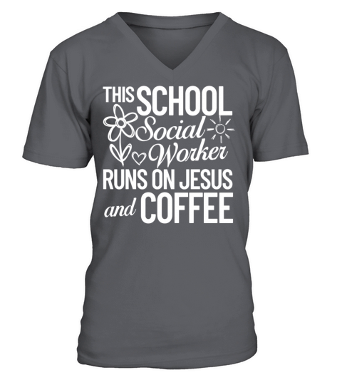 School Social Worker Quotes Appreciation Office V-Neck T-shirt