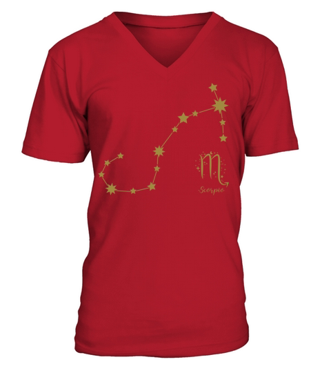 Scorpio Scorpio Star Sign Birthday495 V-Neck T-shirt