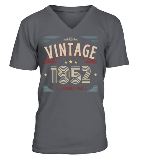 VINTAGE 1952 ALL ORIGINAL PARTS V-Neck T-shirt