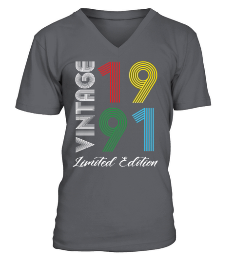 Vintage 1991 Vintage Birthday Retro Vintage V-Neck T-shirt