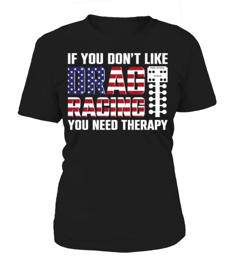 Drag Racing Race Car Flag Vintage Women's T-Shirt