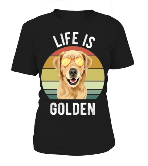 Funny Vintage Retro Golden Retriever For Dog Lover Women's T-Shirt