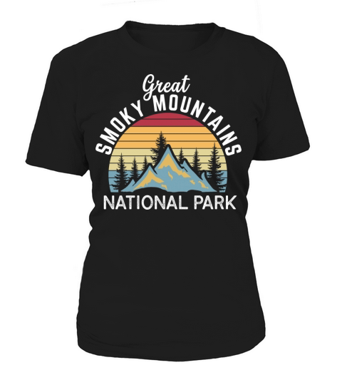 Great Smoky Mountains National Park Retro Vintage Women's T-Shirt