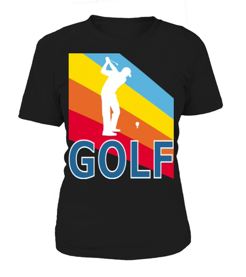 Retro Vintage Style Golf Player Sports Game Women's T-Shirt