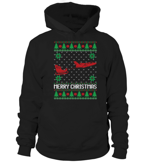 Airplane Christmas ugly design Hoodie Unisex