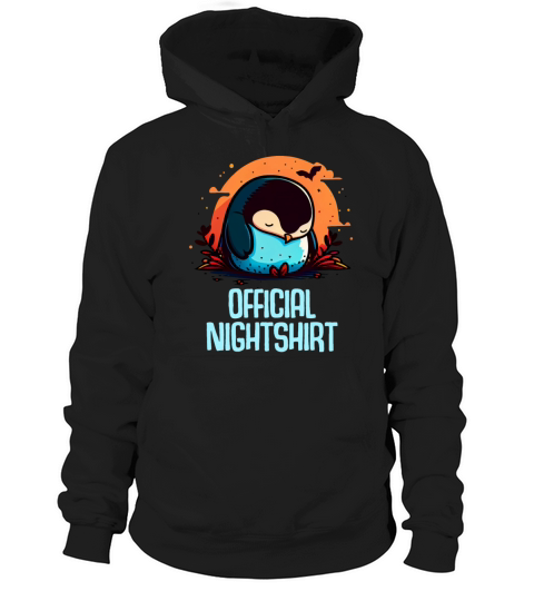 Cute Penguin Sleepshirt Nightwear Nightshirt Sleep Hoodie Unisex