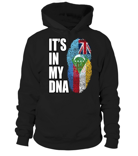 Fijian And Comoran Mix Heritage DNA Flag Hoodie Unisex