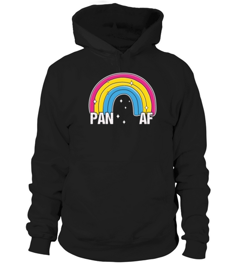 Pan AF Pansexual Pride Flag Rainbow Hoodie Unisex