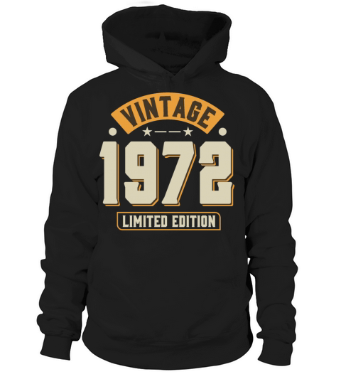 Vintage 1972 50th Birthday Fiftieth Gift Hoodie Unisex