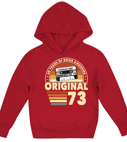 50th birthday vintage 1973 original 1973 Kids Hoodie