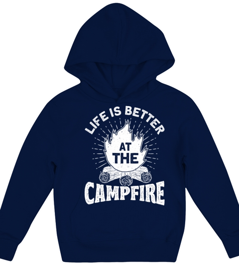 Camping Lover Gift Quote Camper Kids Hoodie