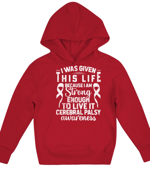 Cerebral Palsy Awareness Vintage Support Brain Lif Kids Hoodie