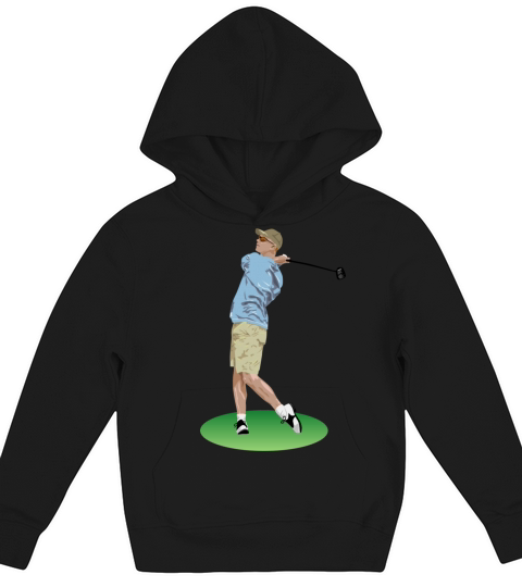 golf golfer golfen spielen player ball sports23 Kids Hoodie