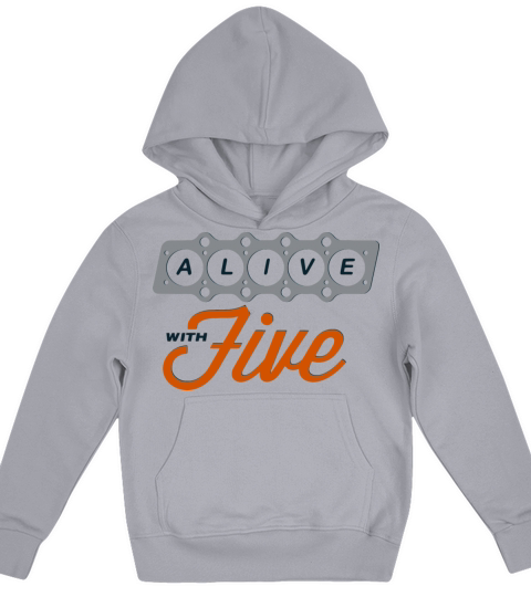 Life with Five 5 Cylinder Engine Turbo Sportscar Kids Hoodie