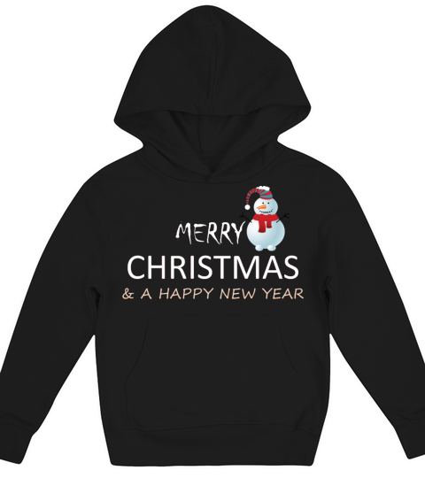 Merry Christmas And Happy New Year Kids Hoodie