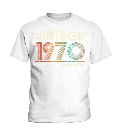 53 Years Old Vintage 1970 53rd Birthday Gifts Kids T-Shirt