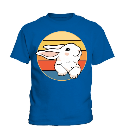 Cute Rabbit Bunny Retro Sunset Vintage Animal Pet Kids T-Shirt