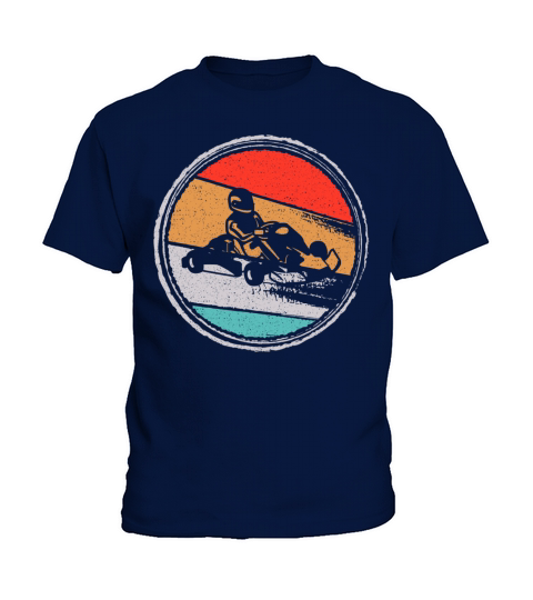 Kart Racing Vintage go karts motorsport go-kart Kids T-Shirt
