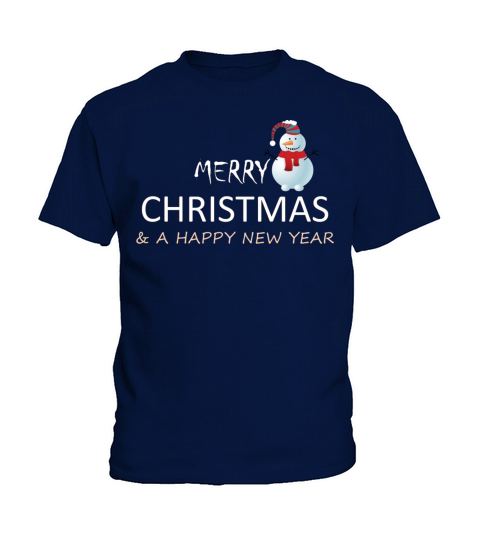 Merry Christmas And Happy New Year Kids T-Shirt