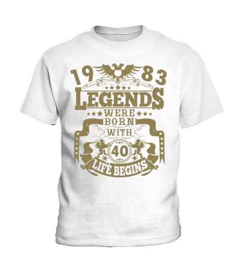 The legend was born in 1983 40th birthday sayings Kids T-Shirt