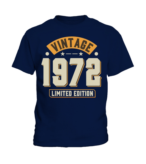 Vintage 1972 50th Birthday Fiftieth Gift Kids T-Shirt
