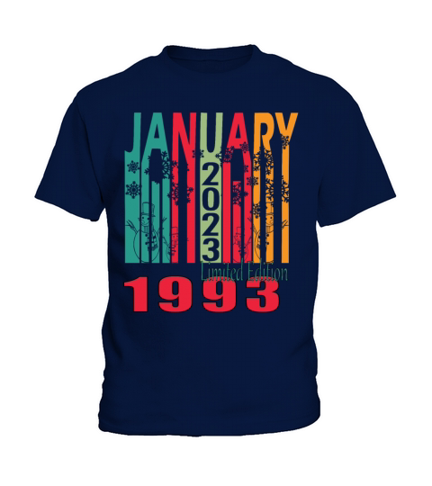 Vintage gift idea born January 1993 Kids T-Shirt