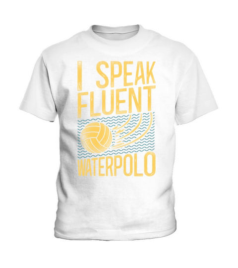 Water Polo Vintage I Speak Fluent Kids T-Shirt