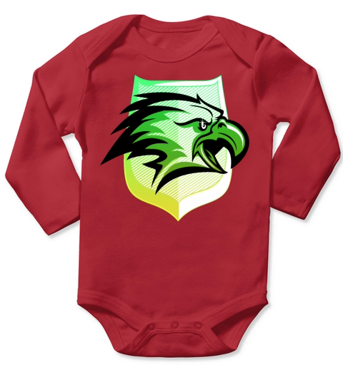 eagle eagles america vintage securitas retro USA Long Sleeve Baby One-Piece