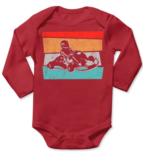 Go-Kart go karts vintage motorsports Kart Racing Long Sleeve Baby One-Piece