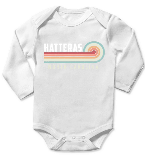 Hatteras National Park Vintage Long Sleeve Baby One-Piece