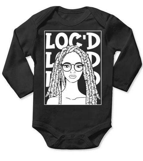 Its the Locs For Me - Afro Hair Black American Long Sleeve Baby One-Piece