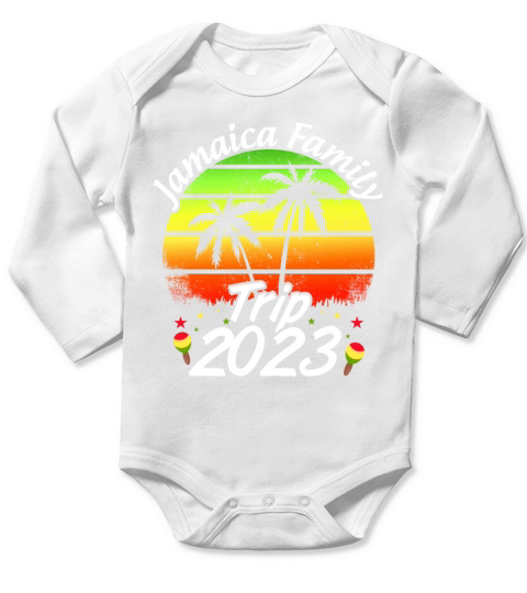 Jamaica trip 2023 Matching Family Vacation T-Shirt Long Sleeve Baby One-Piece